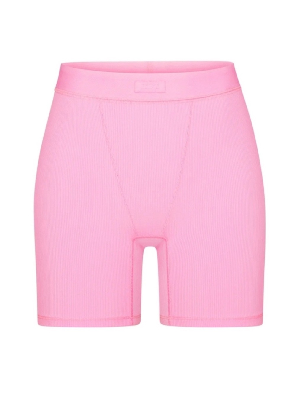 BNWT SKIMS Ribbed SOFT LOUNGE boxers in Bubblegum Pink